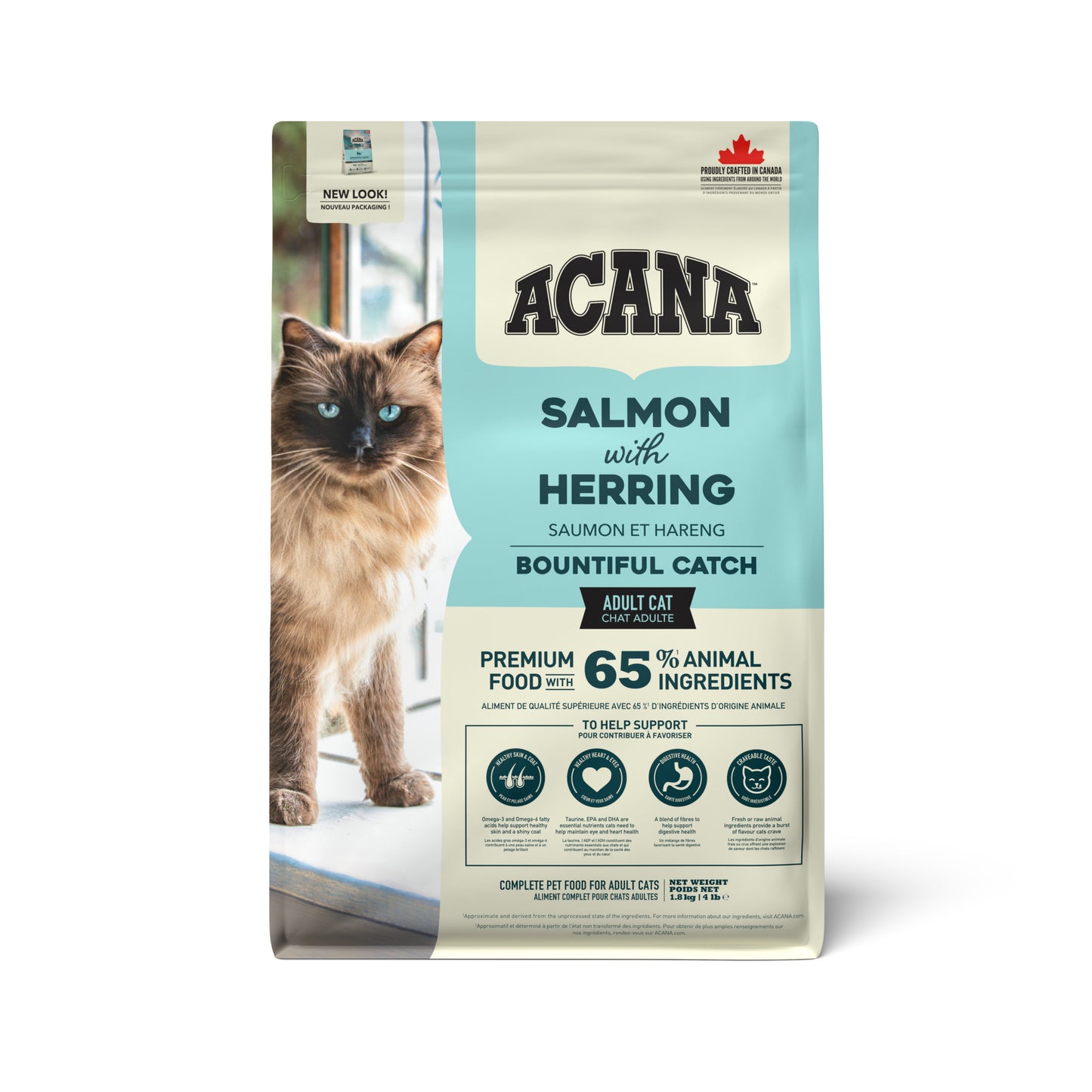 Acana Bountiful Catch kattenvoer met zalm en haring 1,8kg