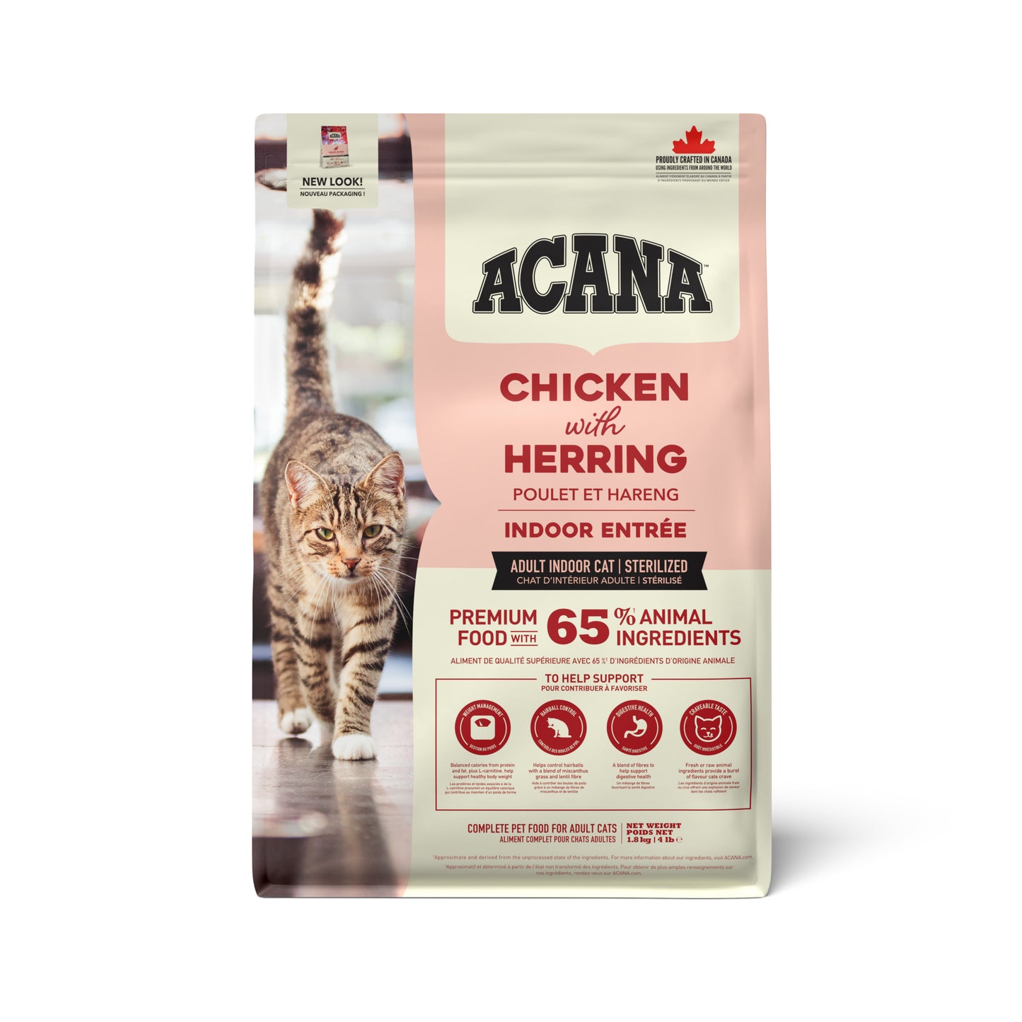 Acana Indoor Entrée kattenvoer – kip en haring voor binnenkatten 1,8kg