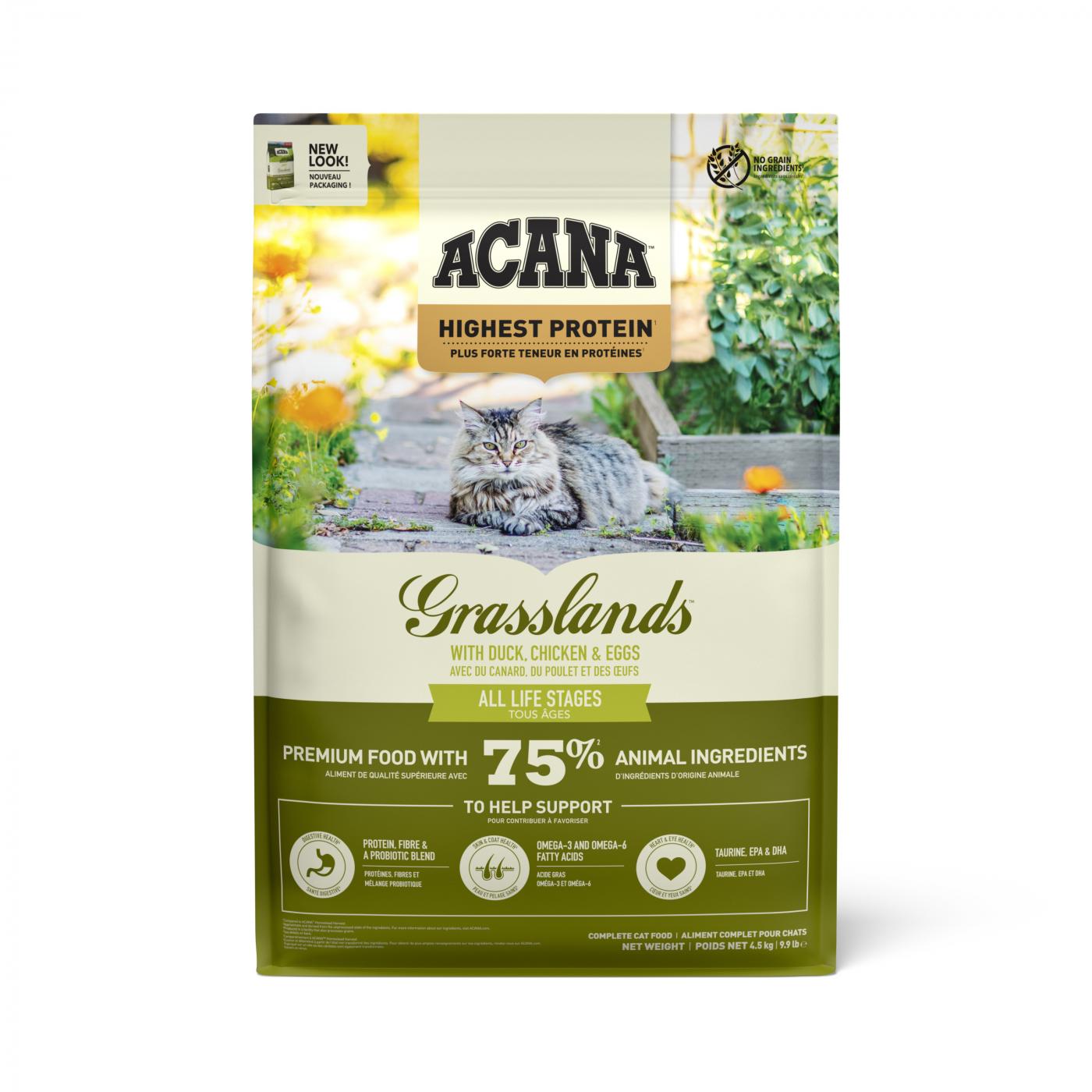 Acana Grasslands 4,5kg | Graanvrij Kattenvoer