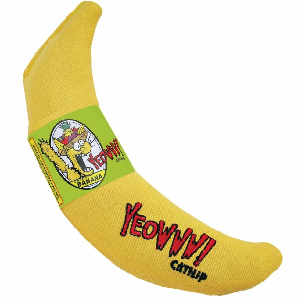 Yeowww! Chi-CAT-a banaan met kattenkruid kattenspeelgoed