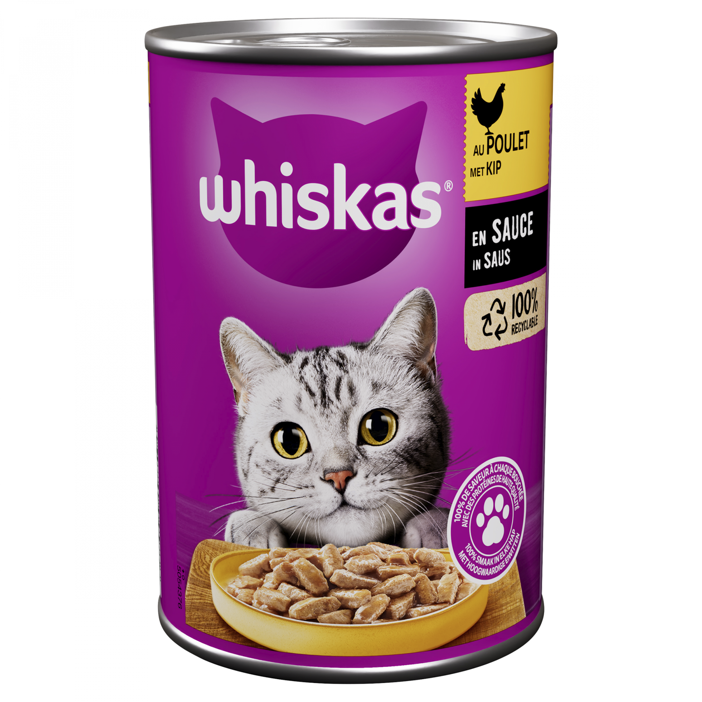 Whiskas blik adult saus kip 400gr