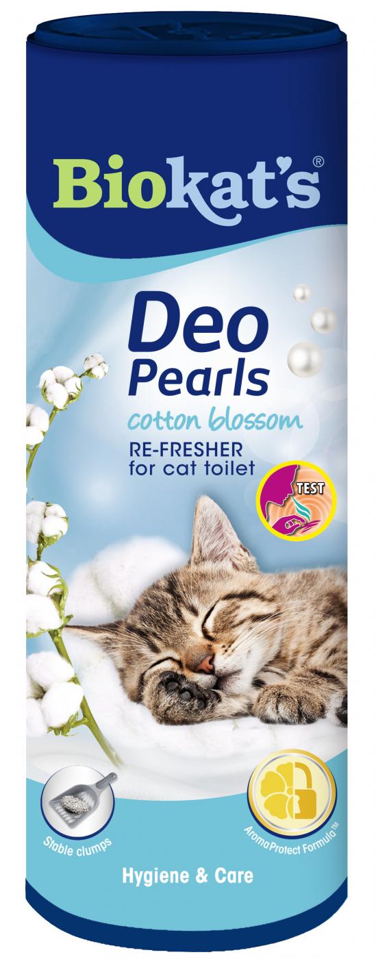 Biokat’s Deo Pearls Cotton Blossom 700gr – geurparels voor een frisse kattenbak