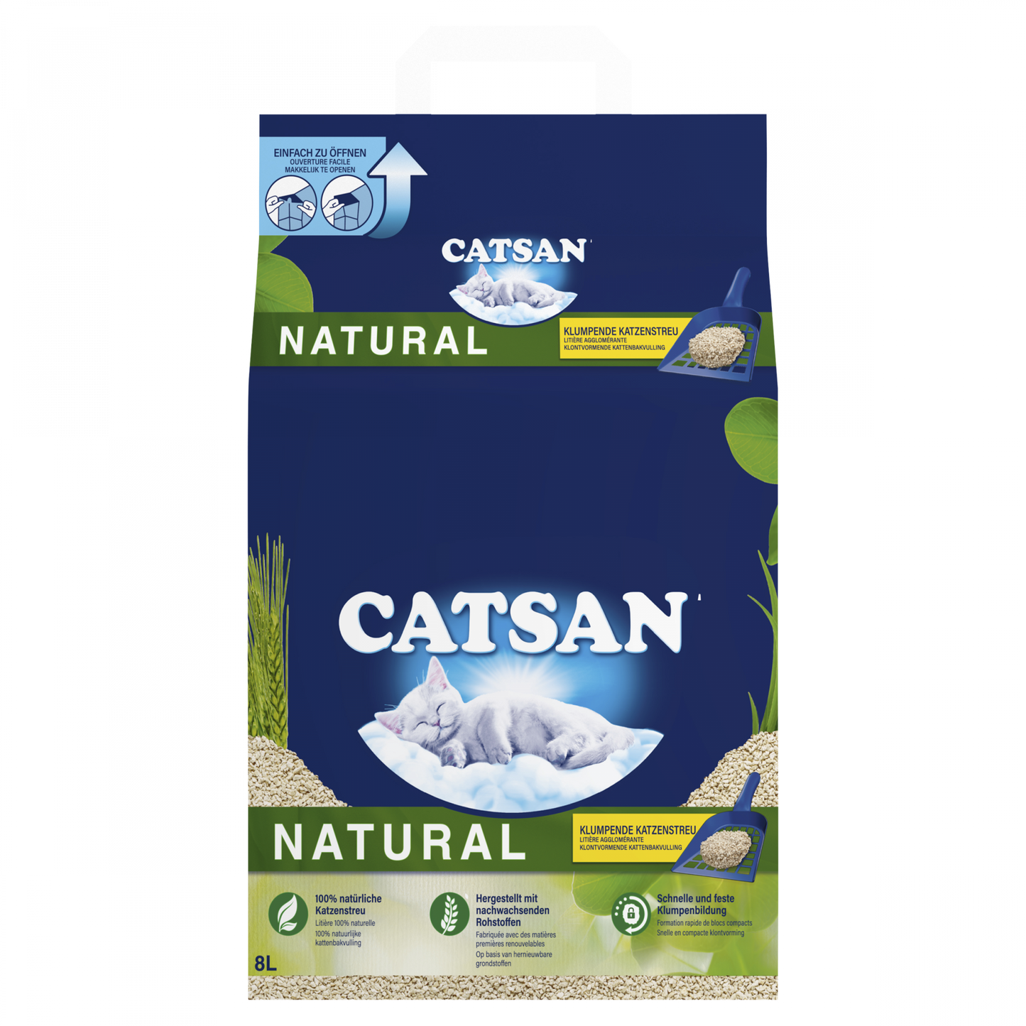 Catsan Natural natuurlijke kattenbakvulling van plantaardige vezels