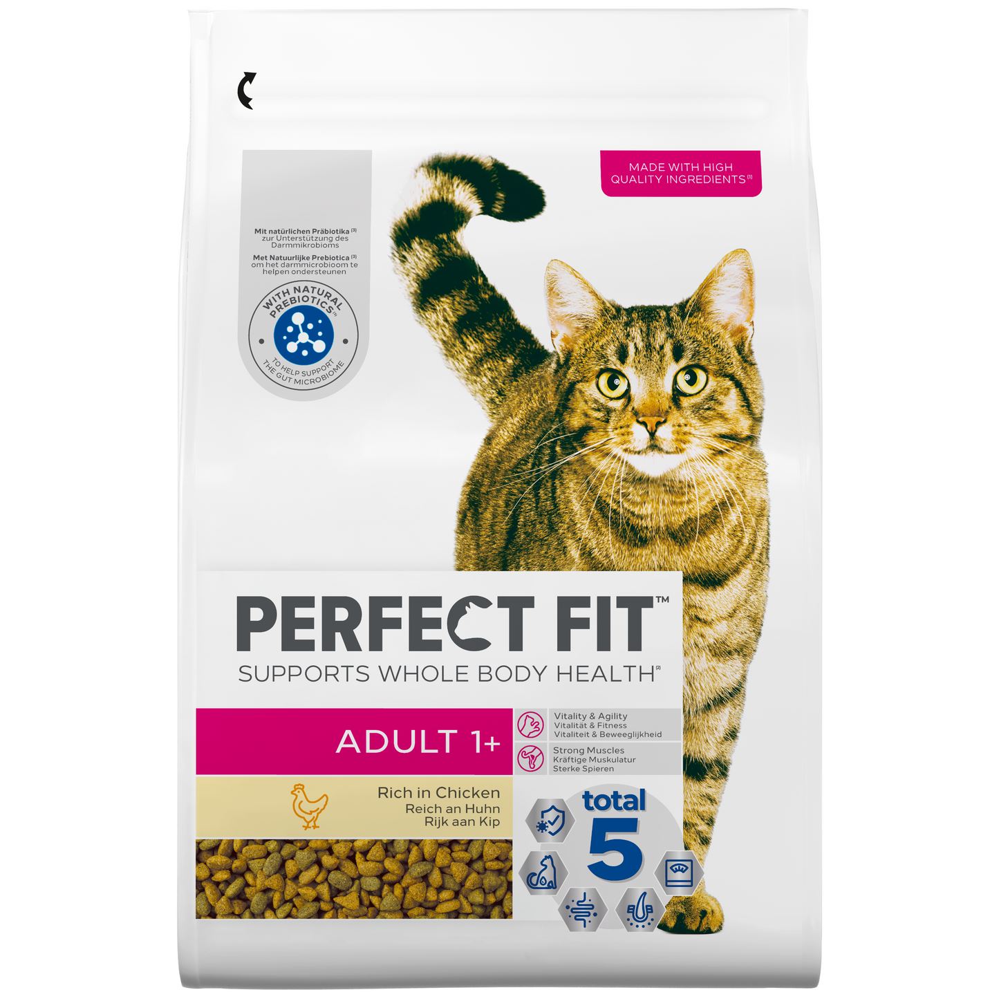 Perfect Fit adult kip kattenbrokken – droog kattenvoer 2,8 kg