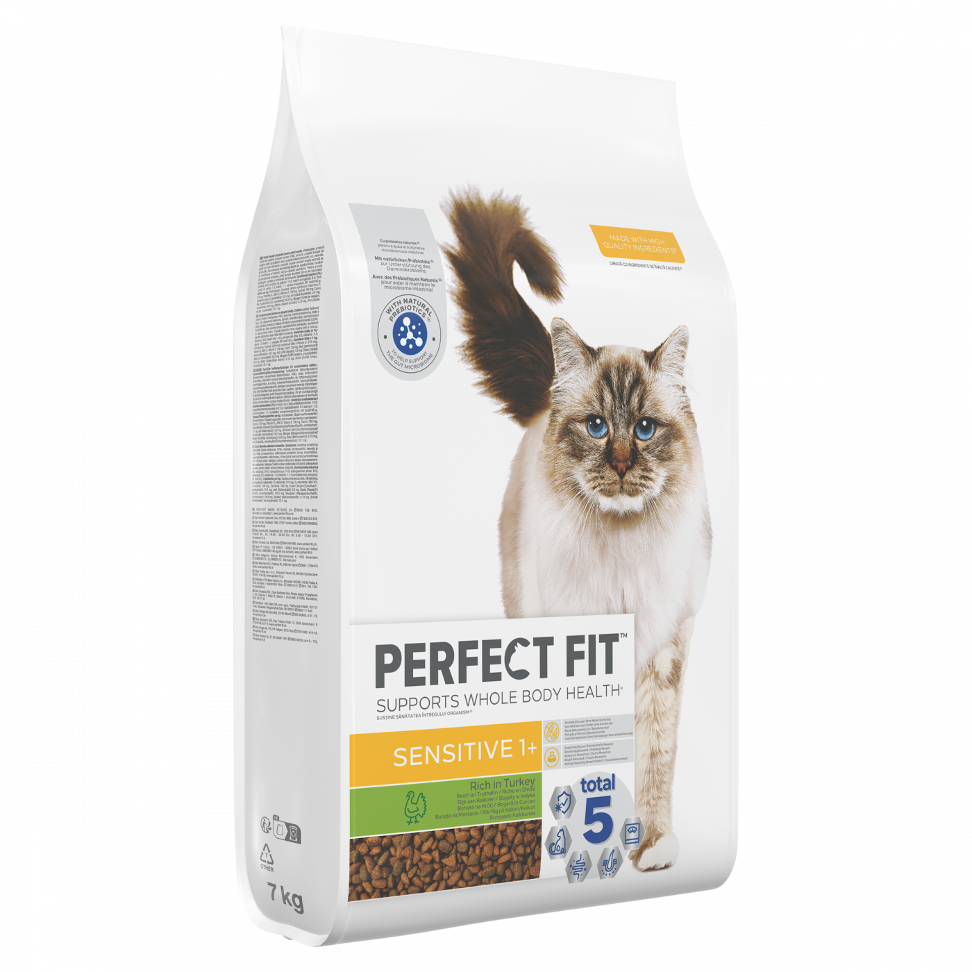 Perfect Fit Adult Sensitive Kalkoen 7kg – droogvoer voor gevoelige katten