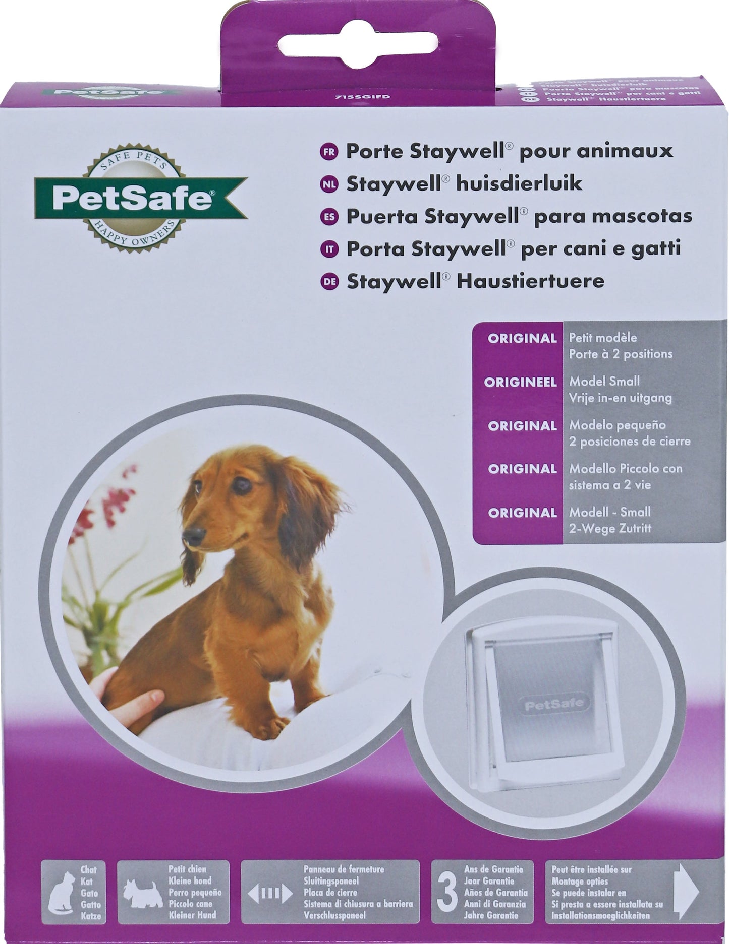 PetSafe Kattendeur 715 wit transparant