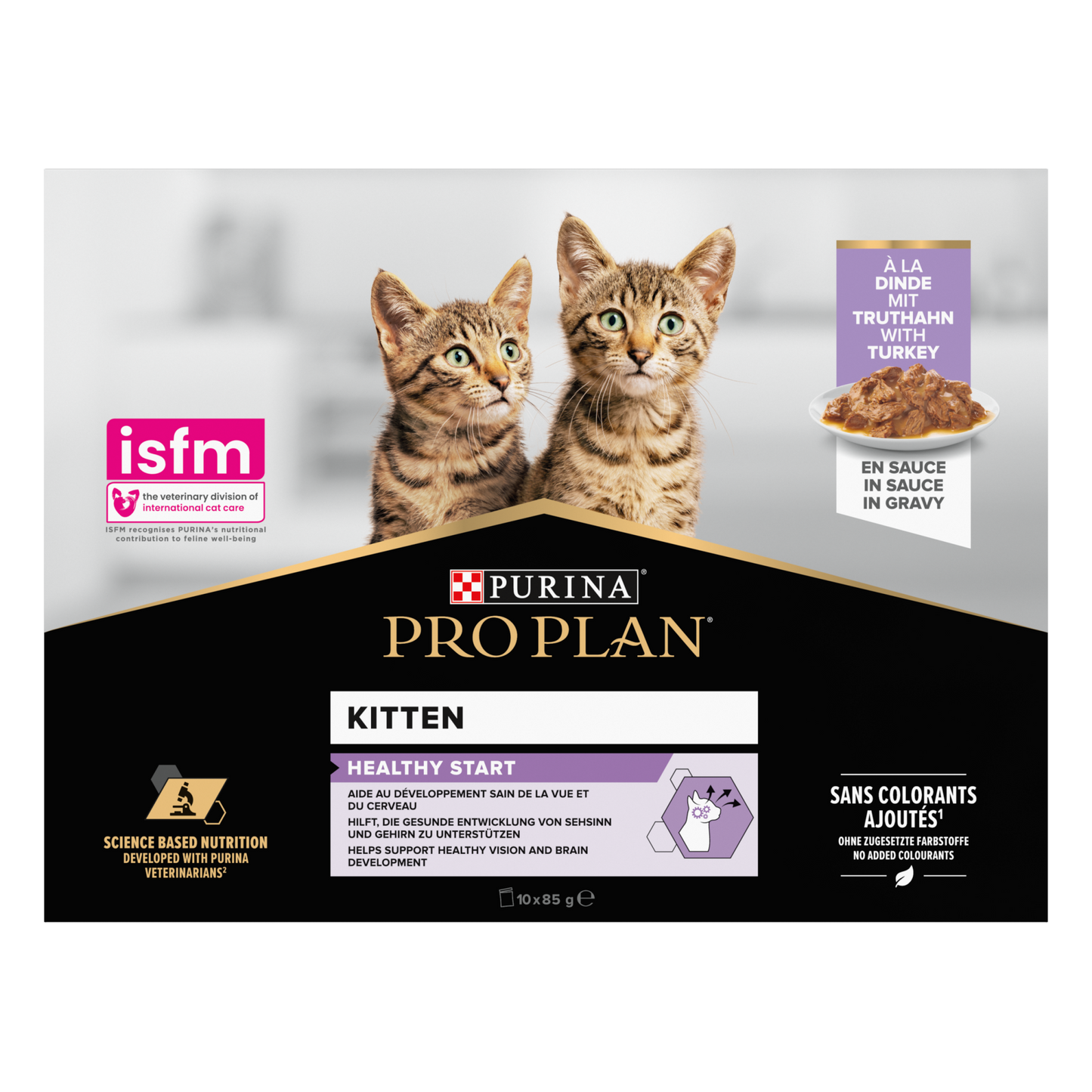 Pro Plan junior kalkoen 10x85gr – kitten natvoer