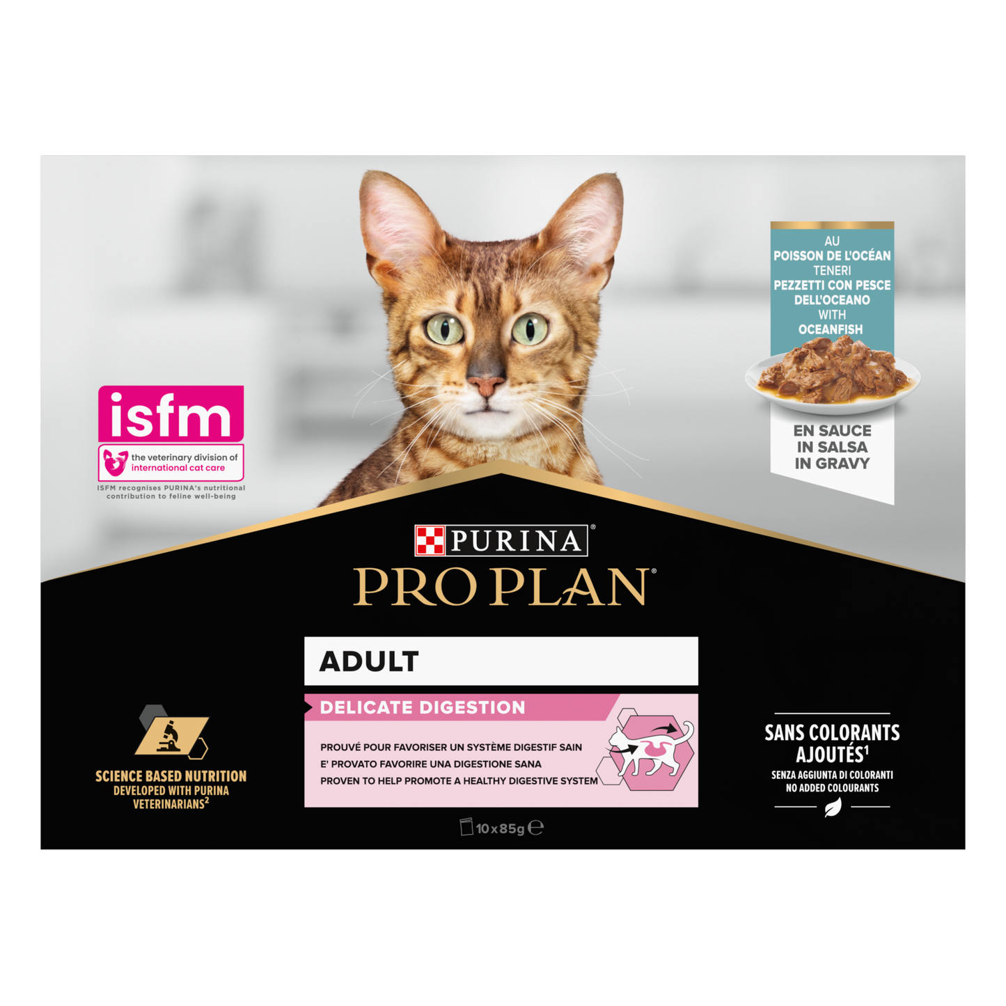 Pro Plan delicate fish 10x85gr – nat kattenvoer