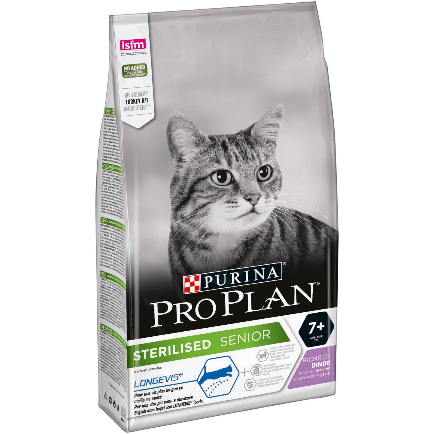 Pro Plan senior sterilised LONGEVIS kalkoen 1,5kg – kattenvoer