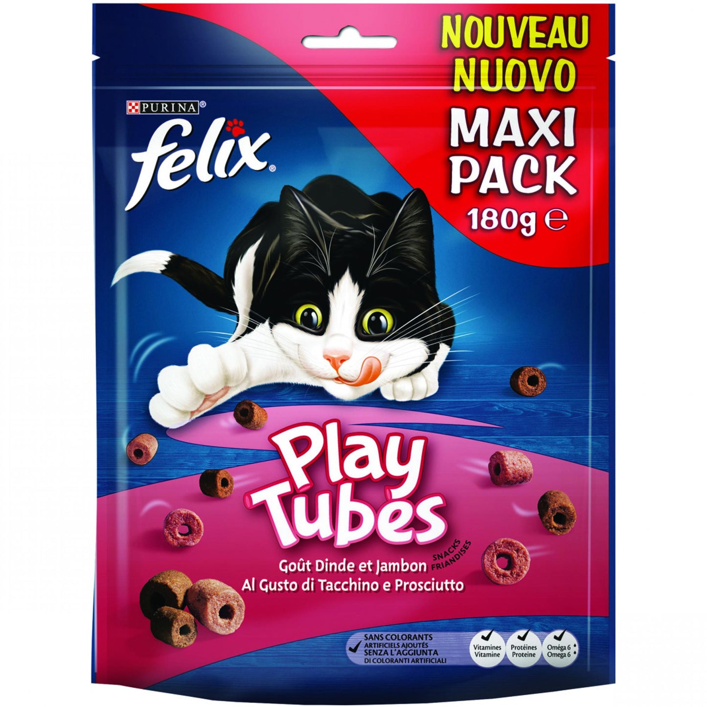 Felix Play Tubes kalkoen en ham 180gr kattensnack