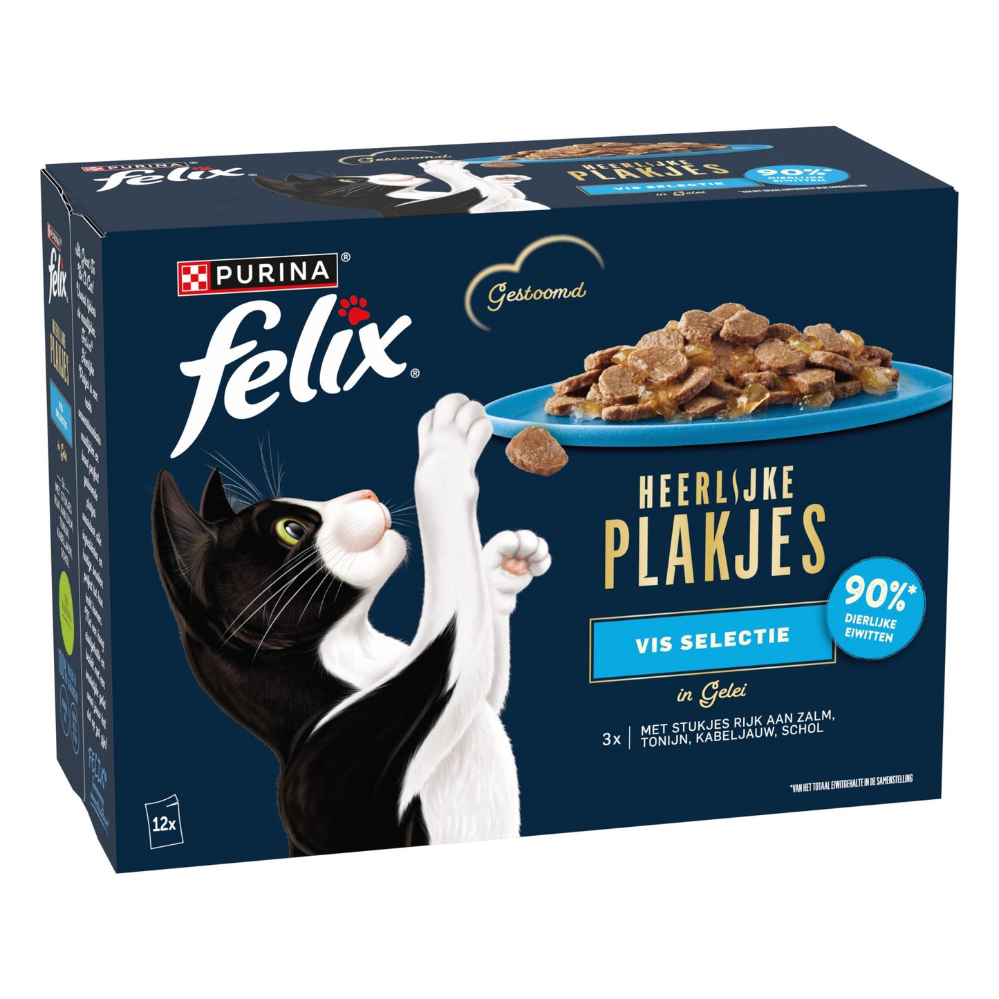 Felix Heerlijke Plakjes pouch gelei vis sel mp 12x80gr