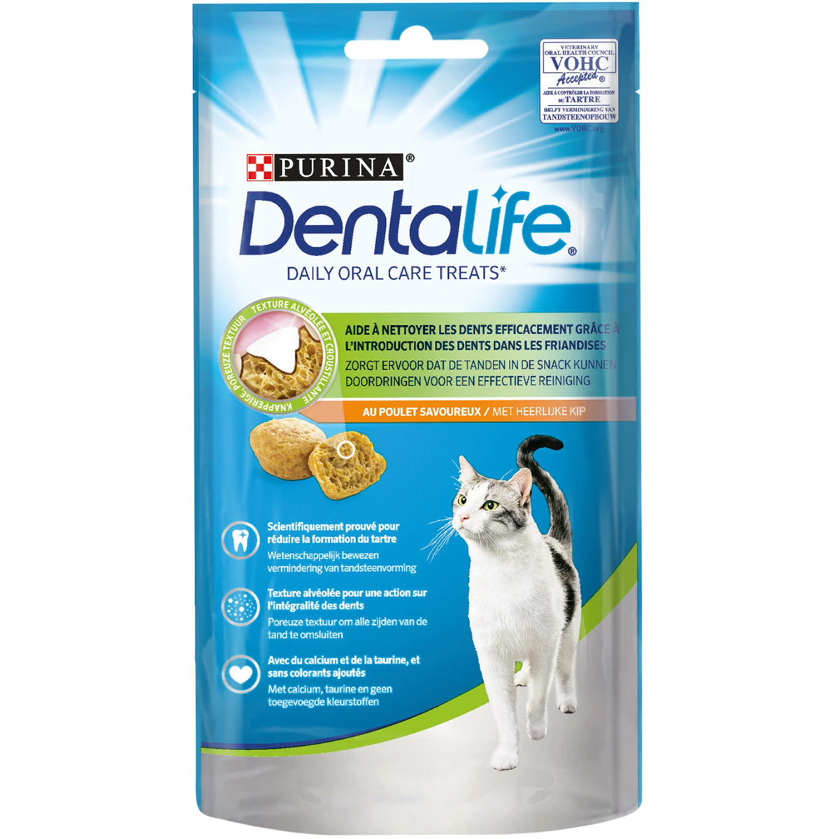 Purina DENTALIFE Gebitsverzorgende Kattensnacks – Kipsmaak – 40g