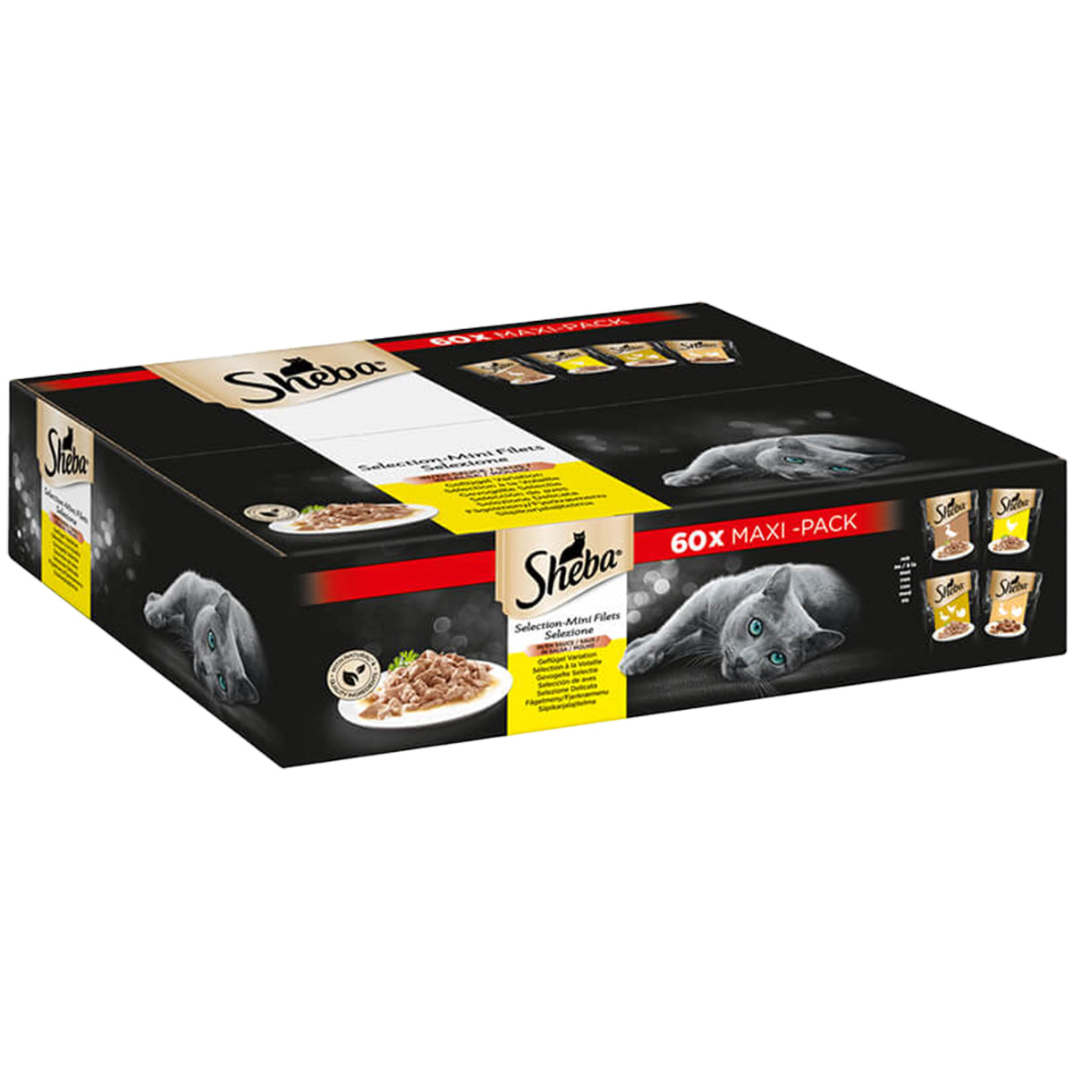 Sheba Mini Filets Gevogelte Selectie – 60 x 85g