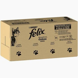Felix Sensations – Countryside Selectie in Gelei – 120 x 85g | Compleet Natvoer voor Katten