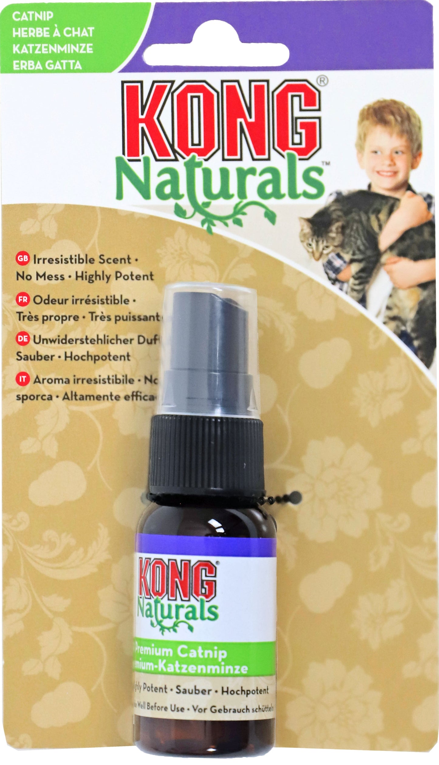 Kong Naturals Catnip Spray spuitfles verpakking