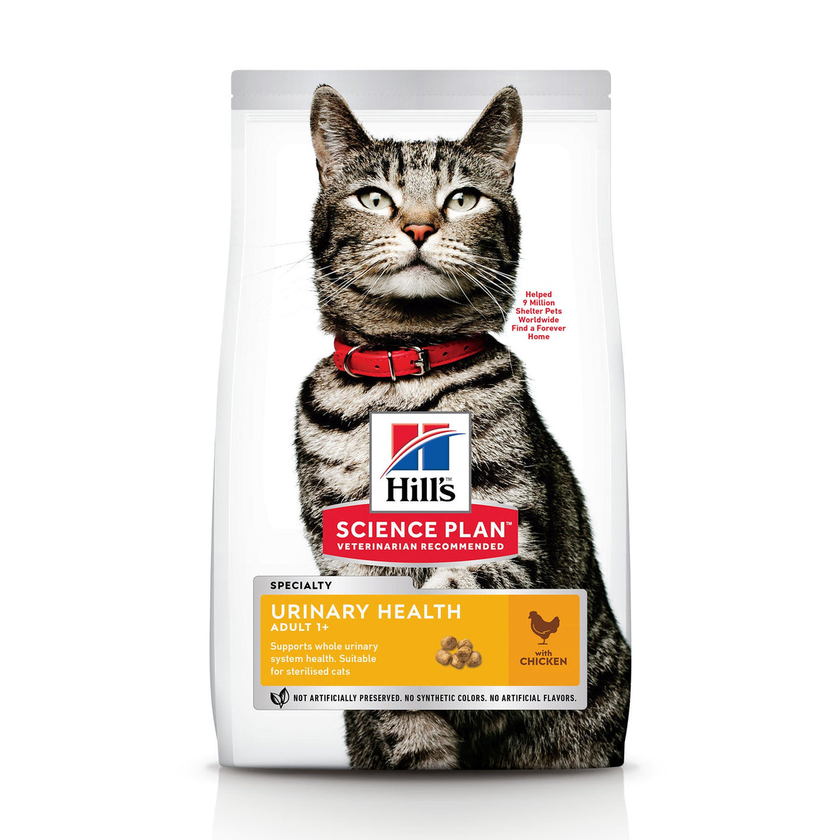 Hill's Science Plan Adult Urinary Health Kip droog kattenvoer 1,5 kg verpakking voorkant