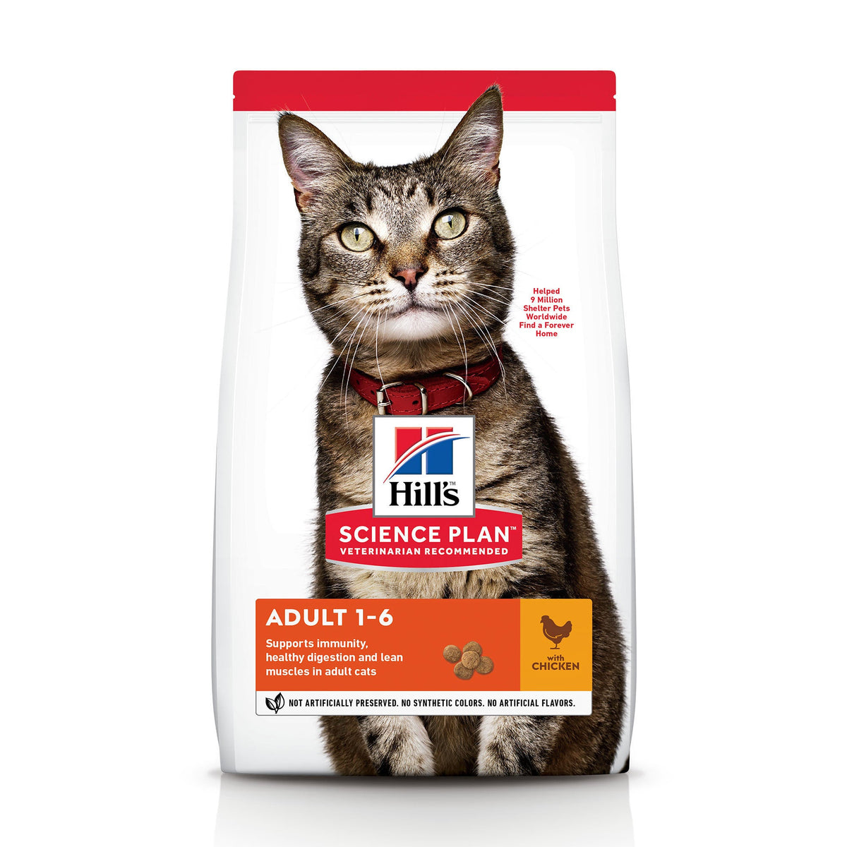 Hill's Science Plan Adult Kip droog kattenvoer 7 kg verpakking voorkant