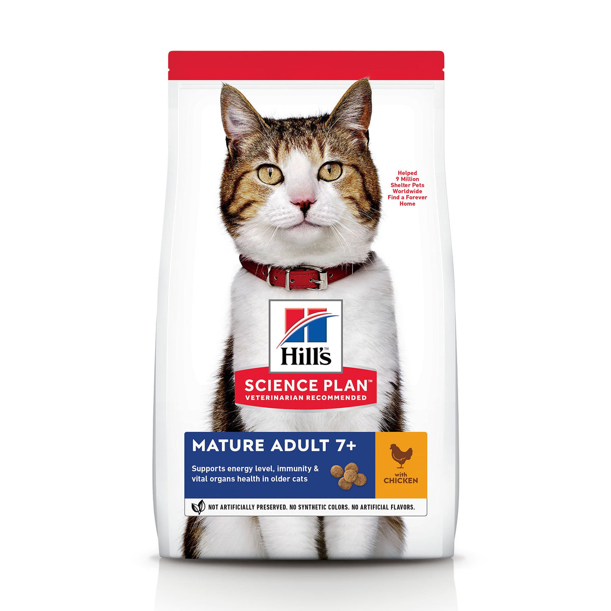 Hill's Science Plan Senior 7+ Kip droog kattenvoer 1,5 kg verpakking voorkant