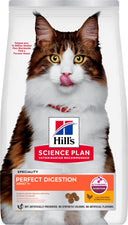 Hill's Science Plan Adult Perfect Digestion Kip en Bruine Rijst droog kattenvoer 7 kg verpakking voorkant