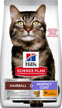 Hill's Science Plan Adult Haarbalcontrole en Perfect Coat droog kattenvoer 3 kg verpakking voorkant
