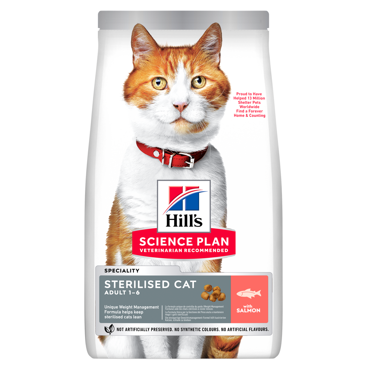 Hill's Science Plan Adult Gesteriliseerd Zalm droog kattenvoer 1,5 kg verpakking voorkant