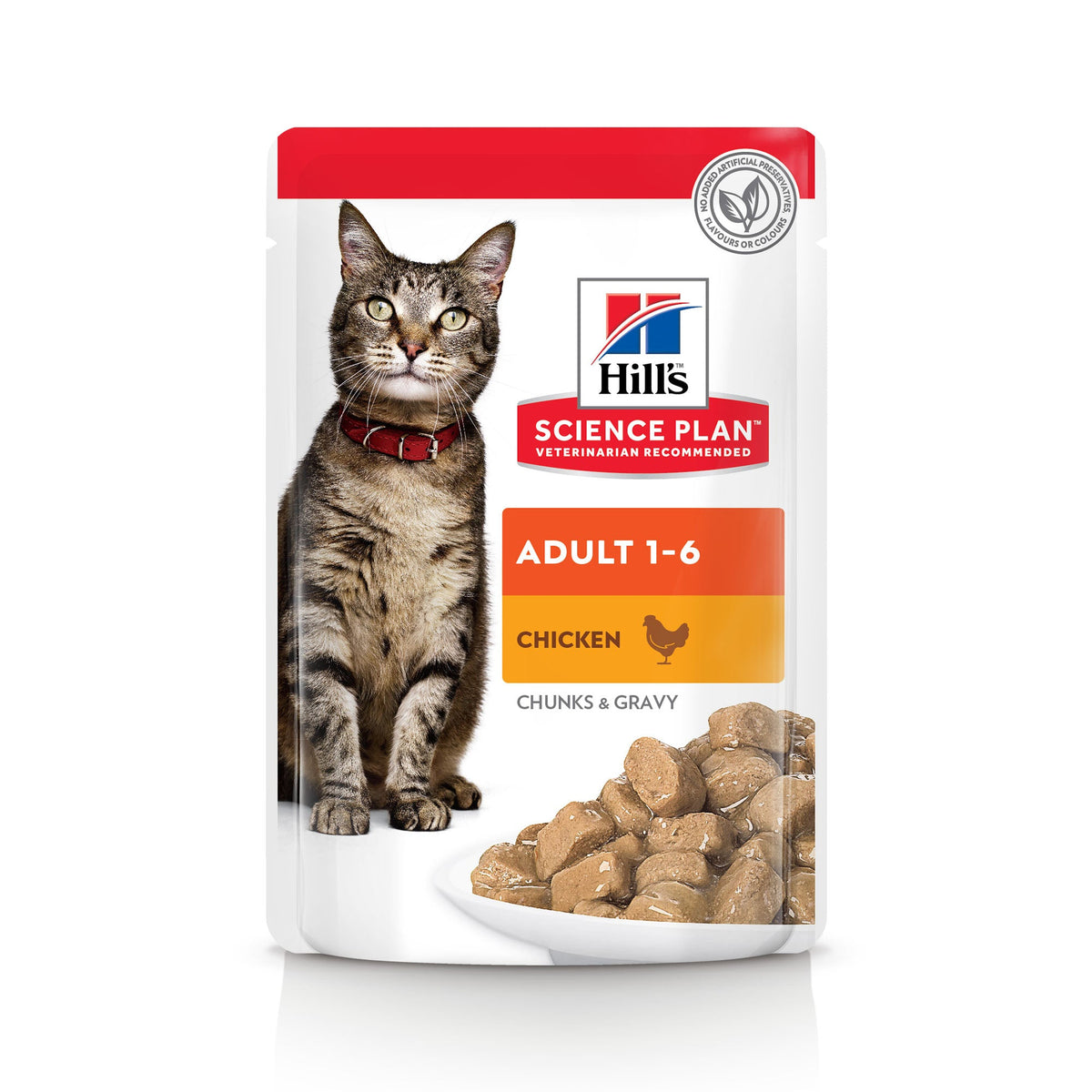 Hill's Science Plan Adult Kip portie nat kattenvoer 85 g verpakking voorkant