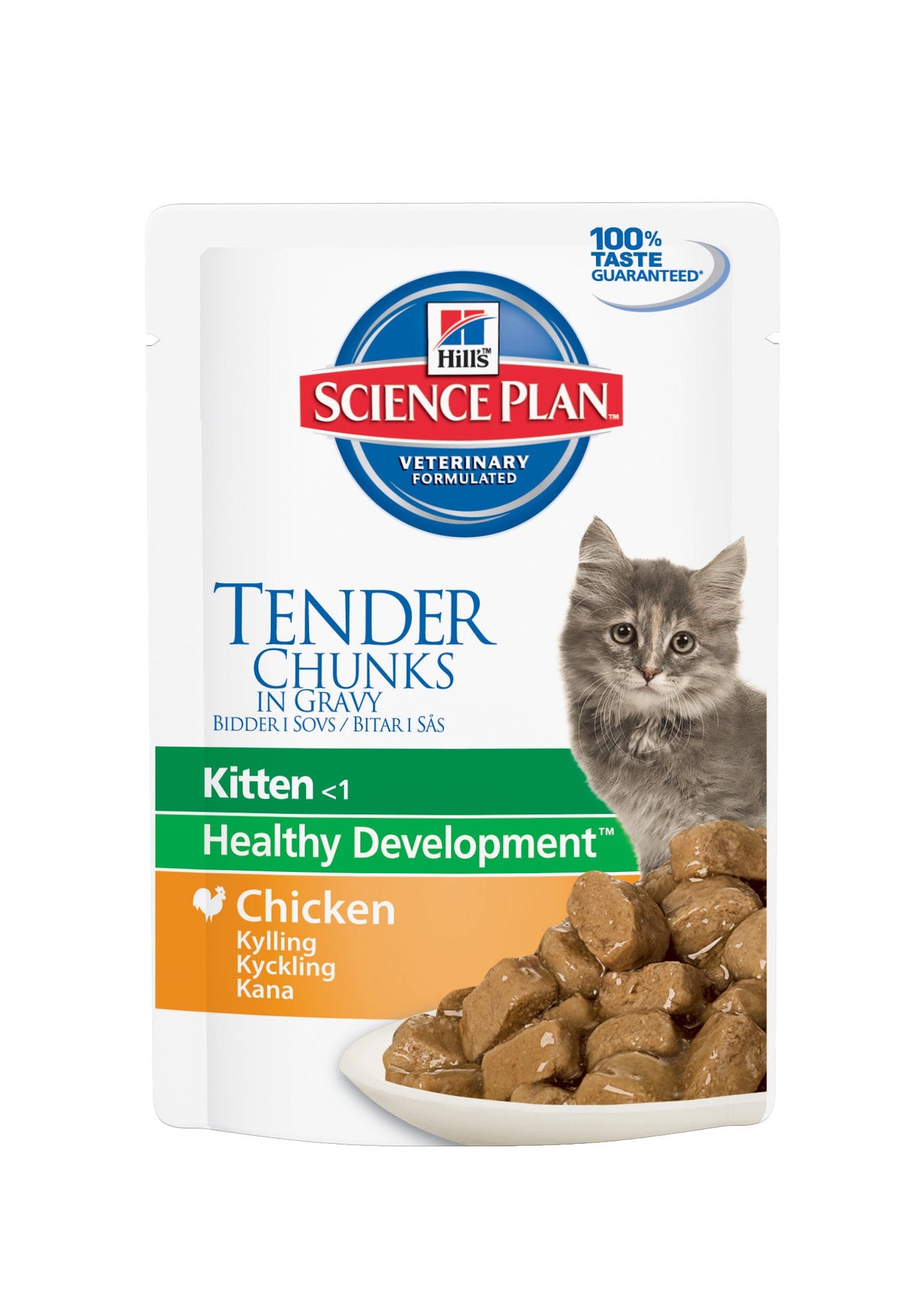 Hill's Science Plan Kitten Kip nat kattenvoer 85 g verpakking voorkant
