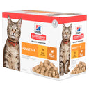 Hill's Science Plan Adult Gevogelte Selectie multipack nat kattenvoer 12 x 85 g verpakking voorkant