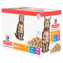 Hill's Science Plan Adult Favourite Selection multipack nat kattenvoer 12 x 85 g verpakking voorkant