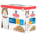 Hill's Science Plan Senior 7+ Favourite Selection multipack nat kattenvoer 12 x 85 g verpakking voorkant