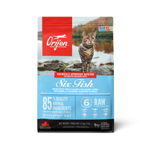 ORIJEN Six Fish Cat droog kattenvoer 1,8 kg met zes soorten wild gevangen vis voor volwassen katten