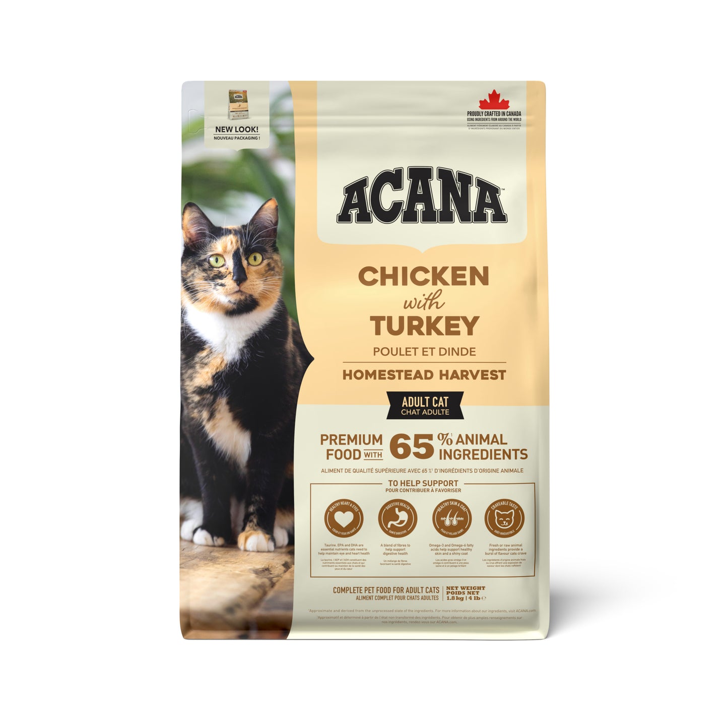 Acana Homestead Harvest kattenvoer met kip en kalkoen 1,8kg