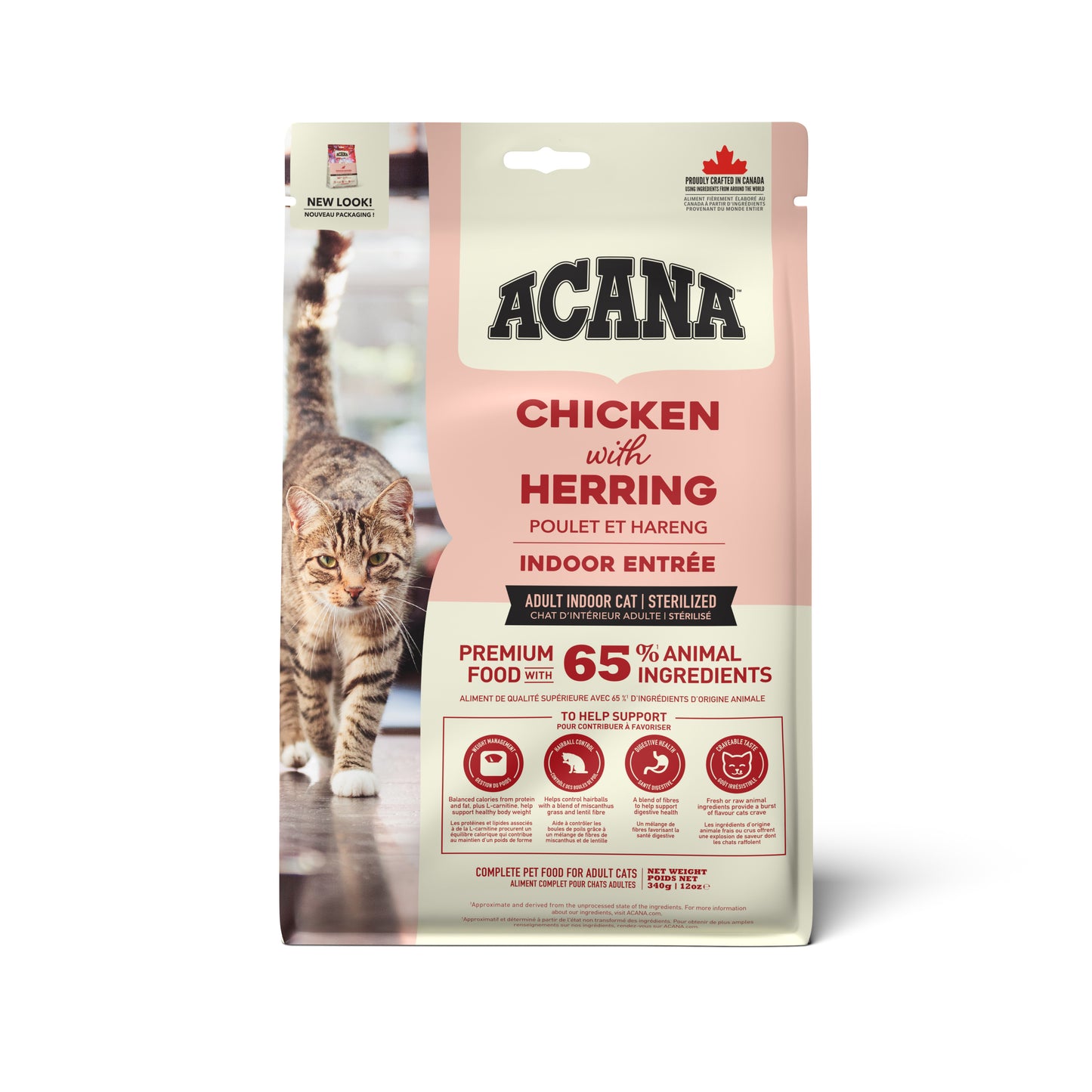Acana Indoor Entrée kattenvoer – kip en haring voor binnenkatten 340g