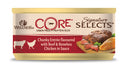 Wellness CORE Signature Selects Stukjes Kip & Rund in Saus – Natvoer – 79 g
