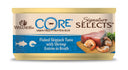 Wellness CORE Signature Selects Vlokken Tonijn & Garnalen in Bouillon – Natvoer – 79 g