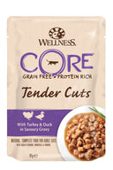Wellness CORE Tender Cuts Kalkoen & Eend in Saus – Natvoer – 85 g
