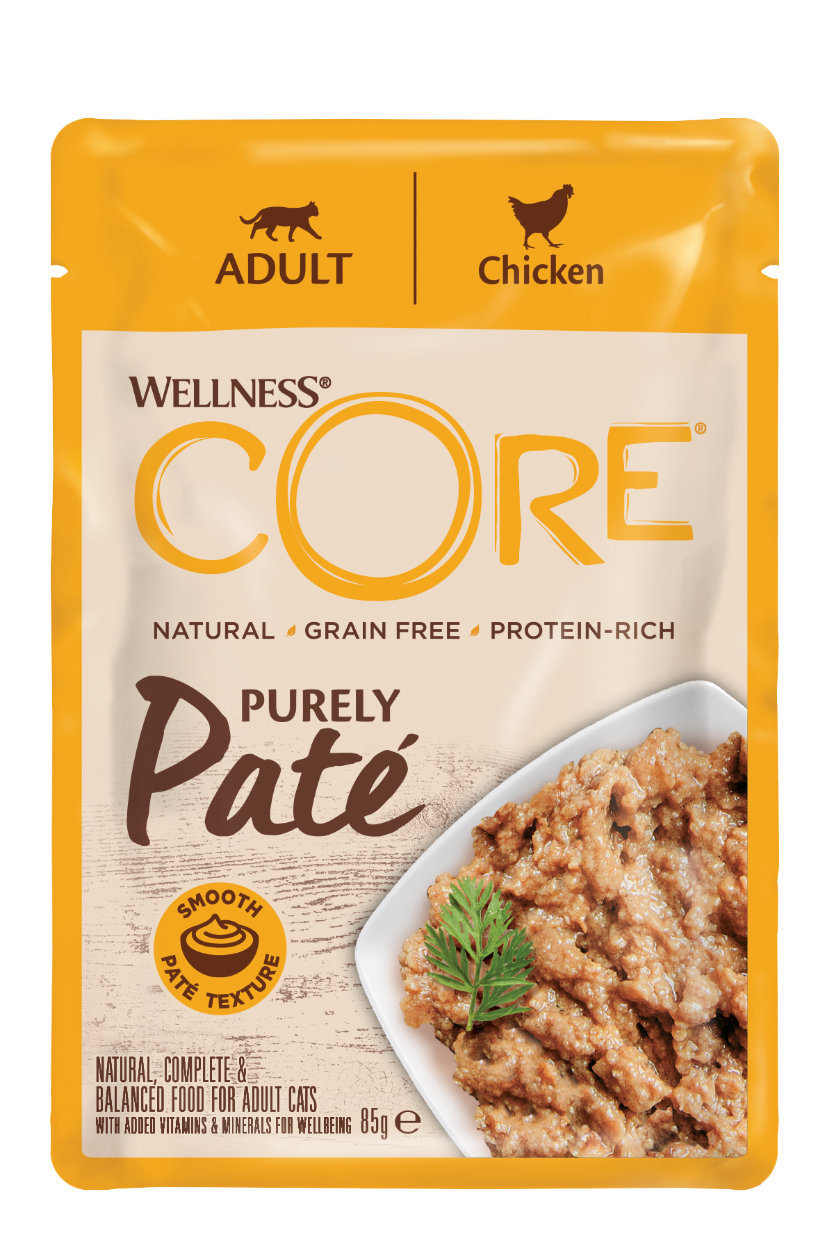 Wellness CORE Purely Paté Kip – Natvoer – 85 g