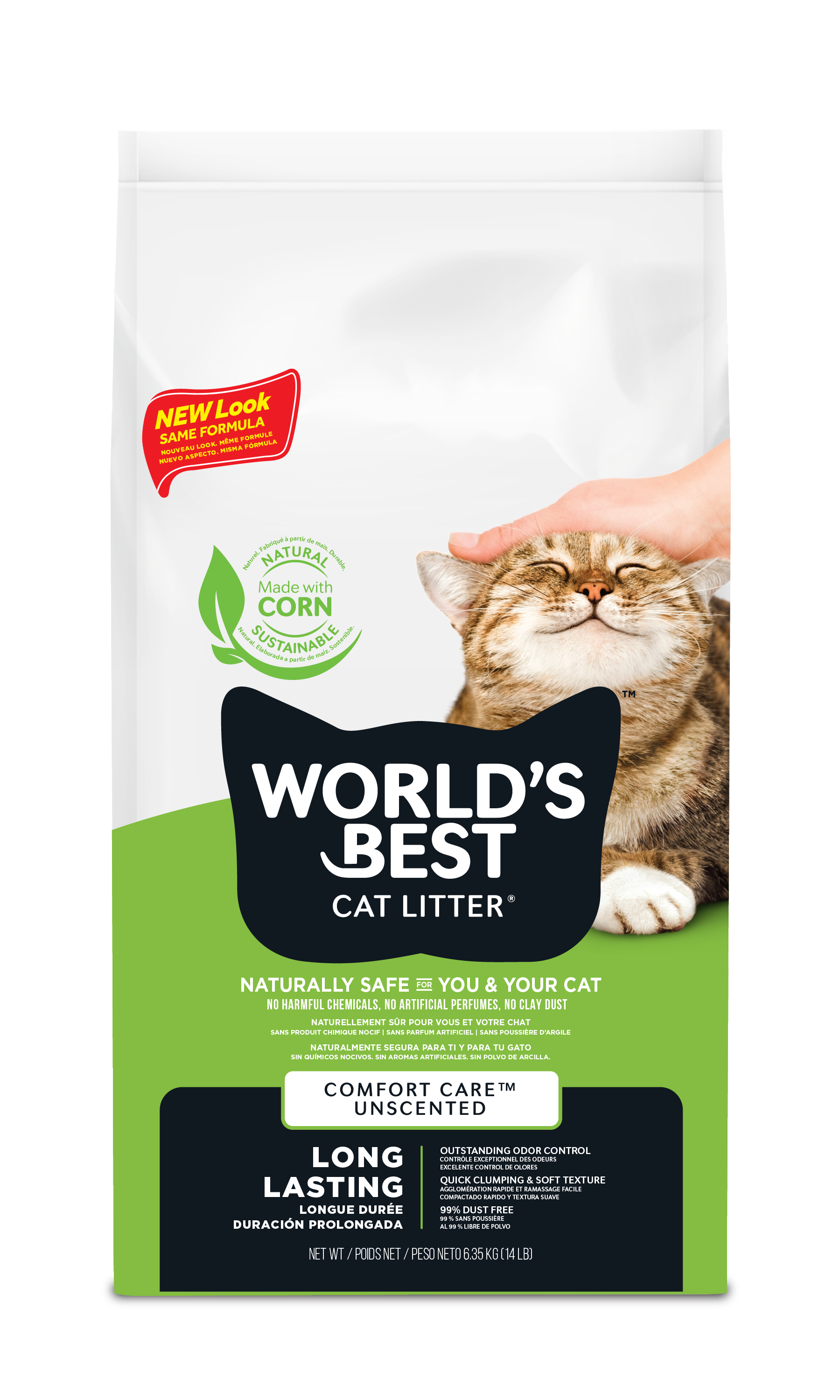 World's Best Cat Litter Natural Clumping – 6,35 kg