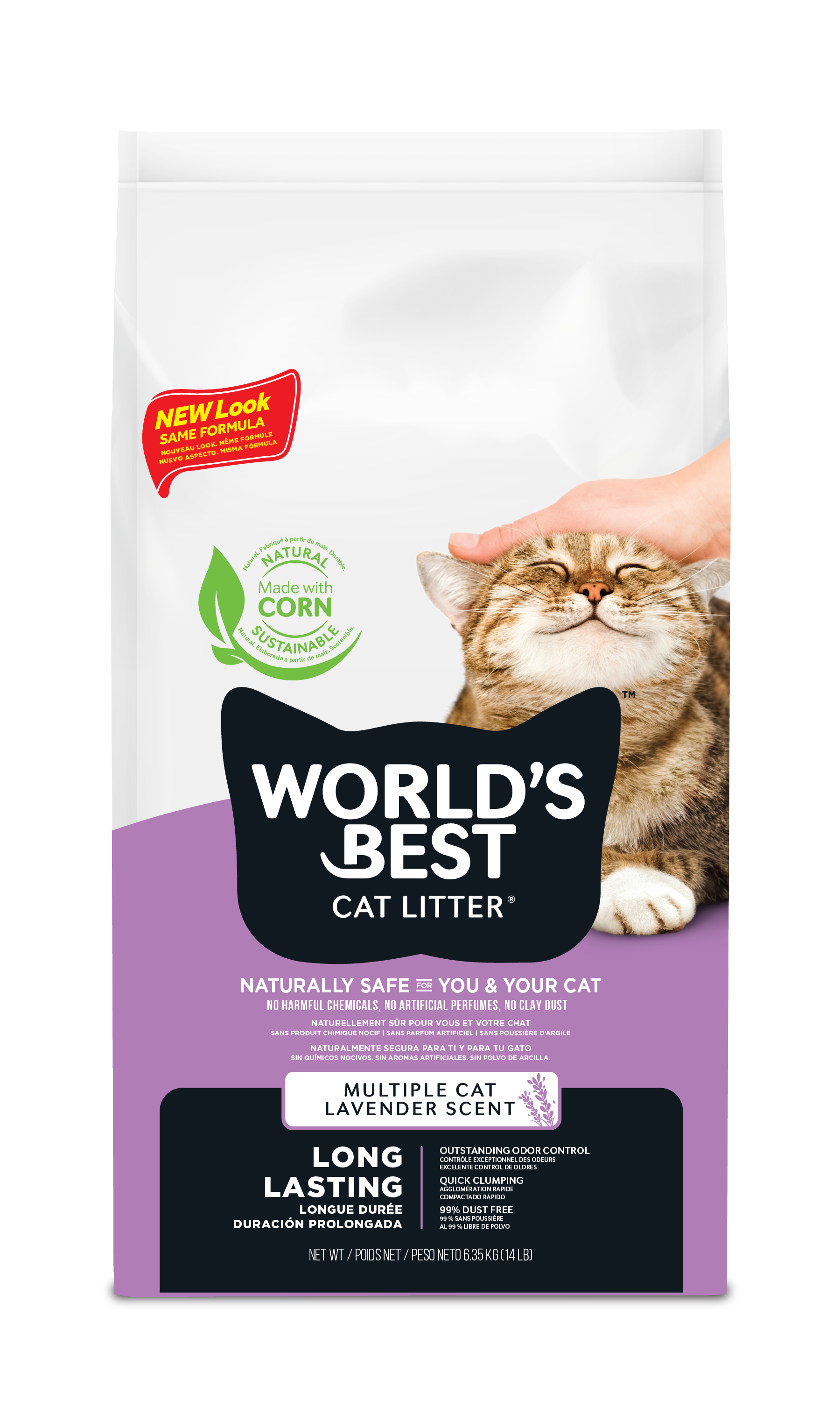 World's Best Cat Litter Lavender – 6,35 kg