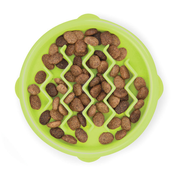 Outward Hound Cat Fun Feeder Wave anti-schrokbak voor katten