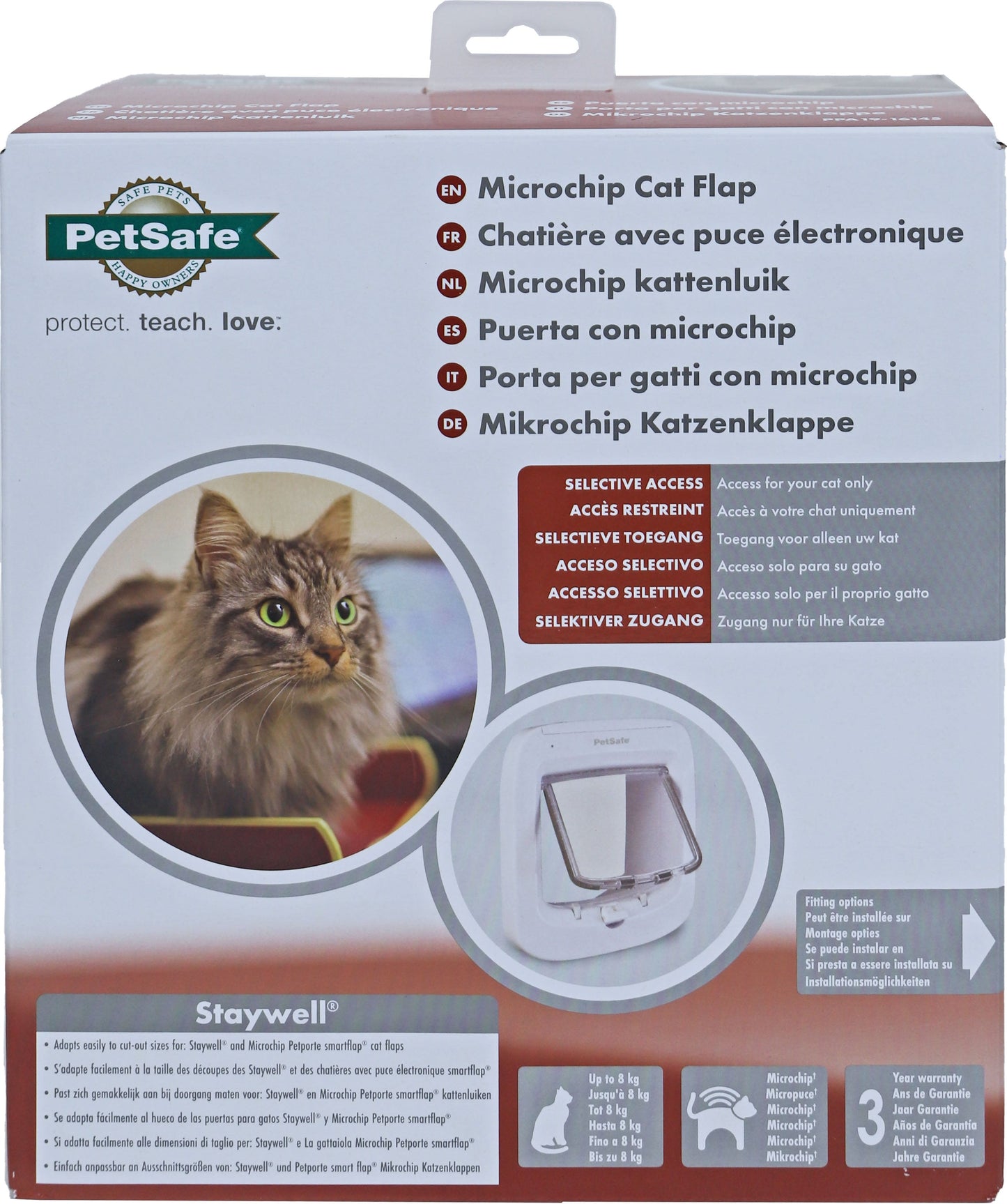 PetSafe Kattendeur Microchip wit