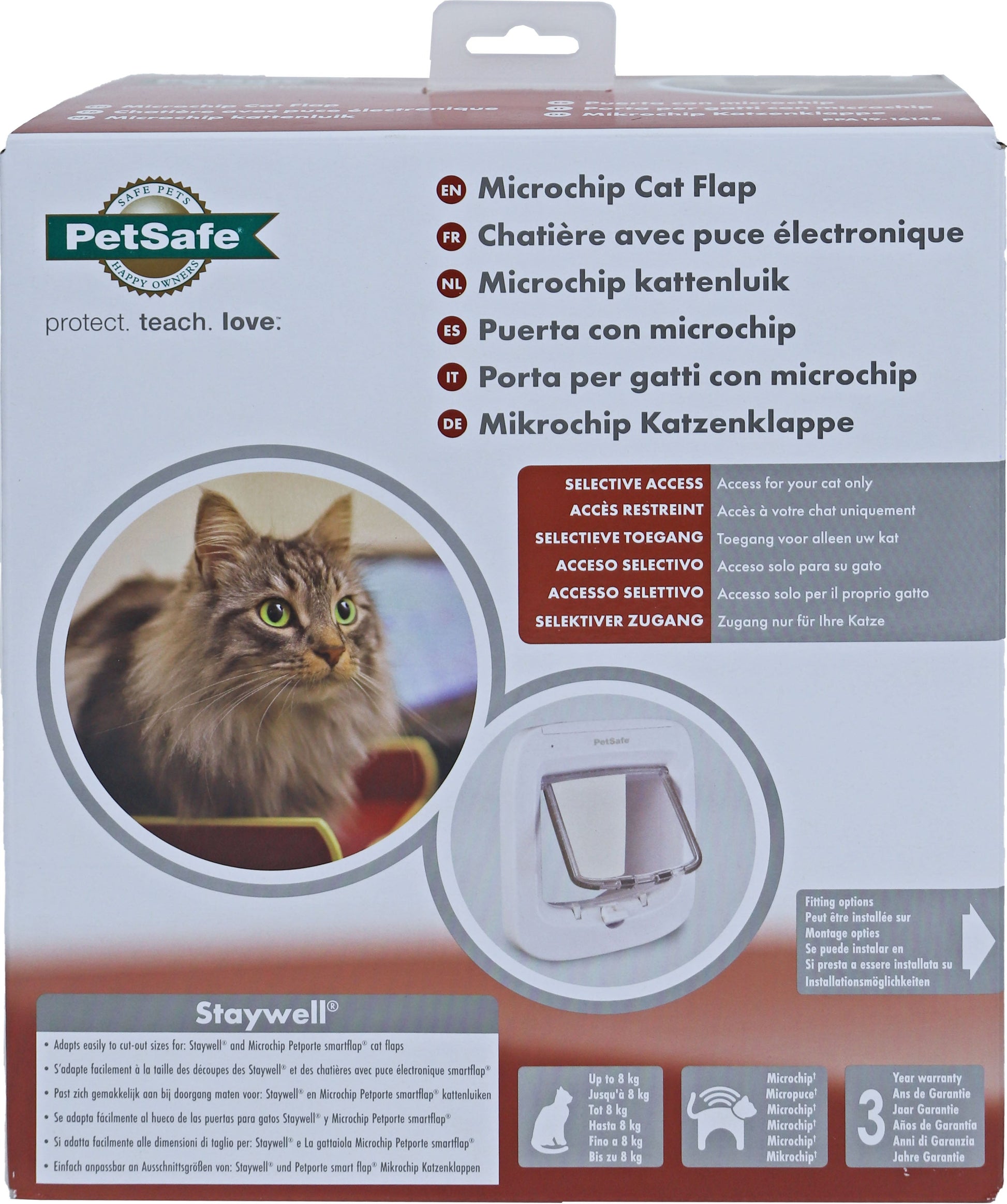 PetSafe Kattendeur Microchip wit
