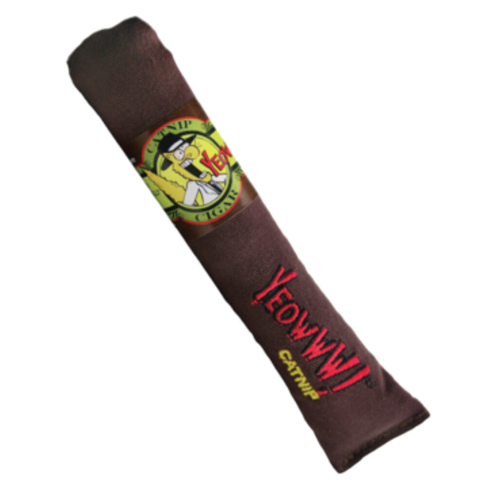 Yeowww! Catnip Sigaar bruin kattenspeelgoed