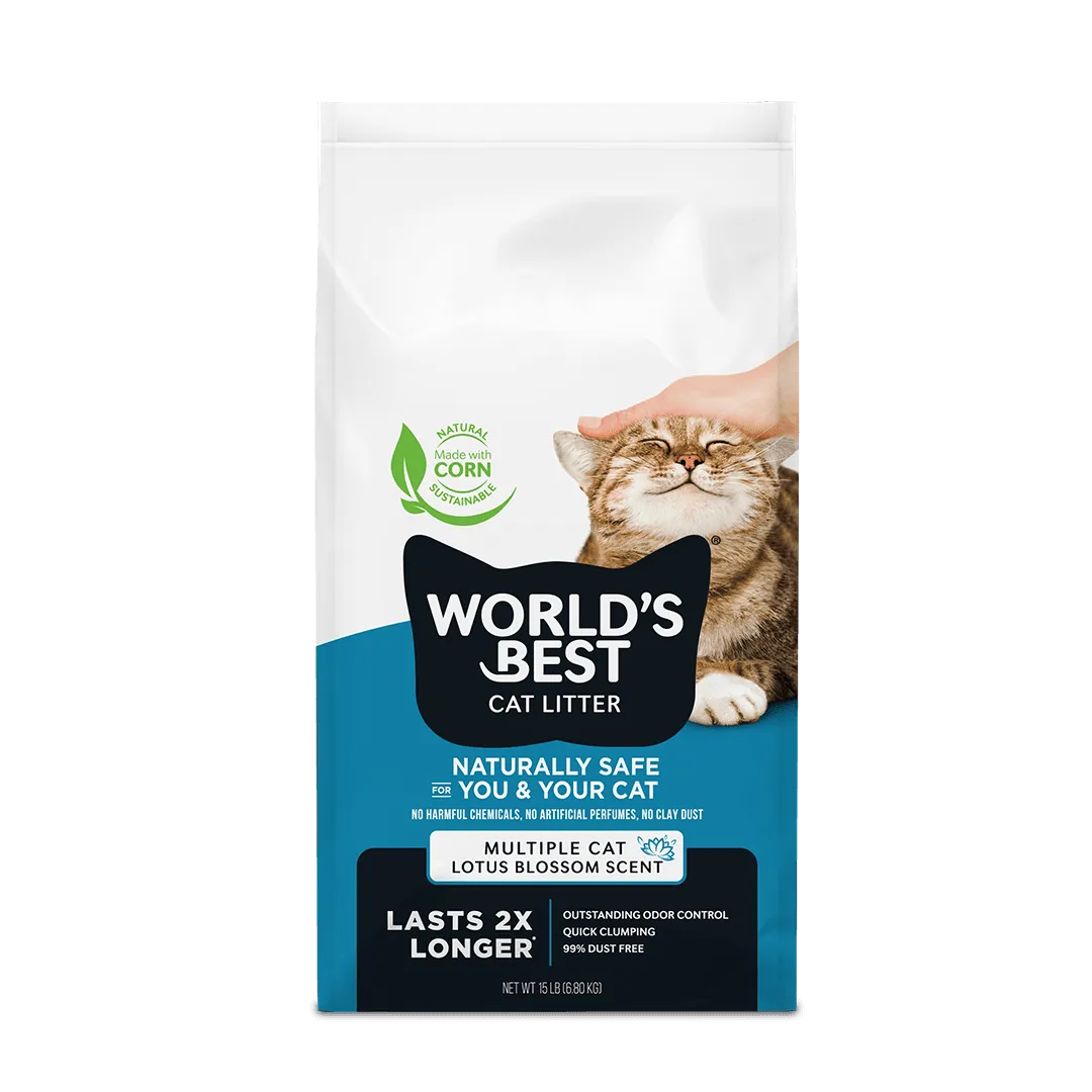 World's Best Cat Litter Multiple Cat Lotus Blossom – 6,8 kg