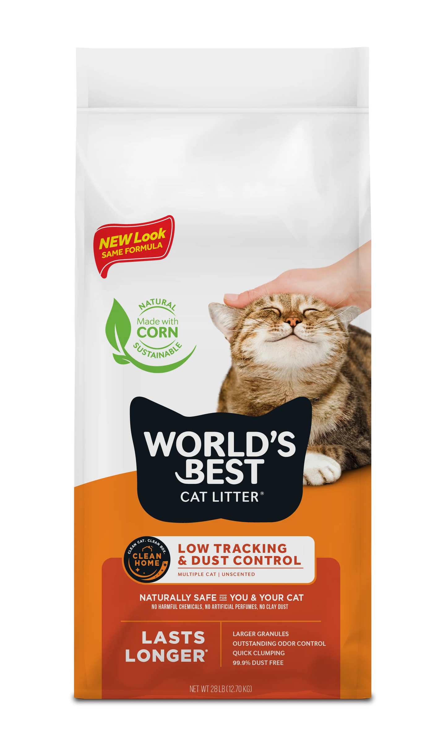 World's Best Cat Litter Low Tracking & Dust Control – 12,7 kg