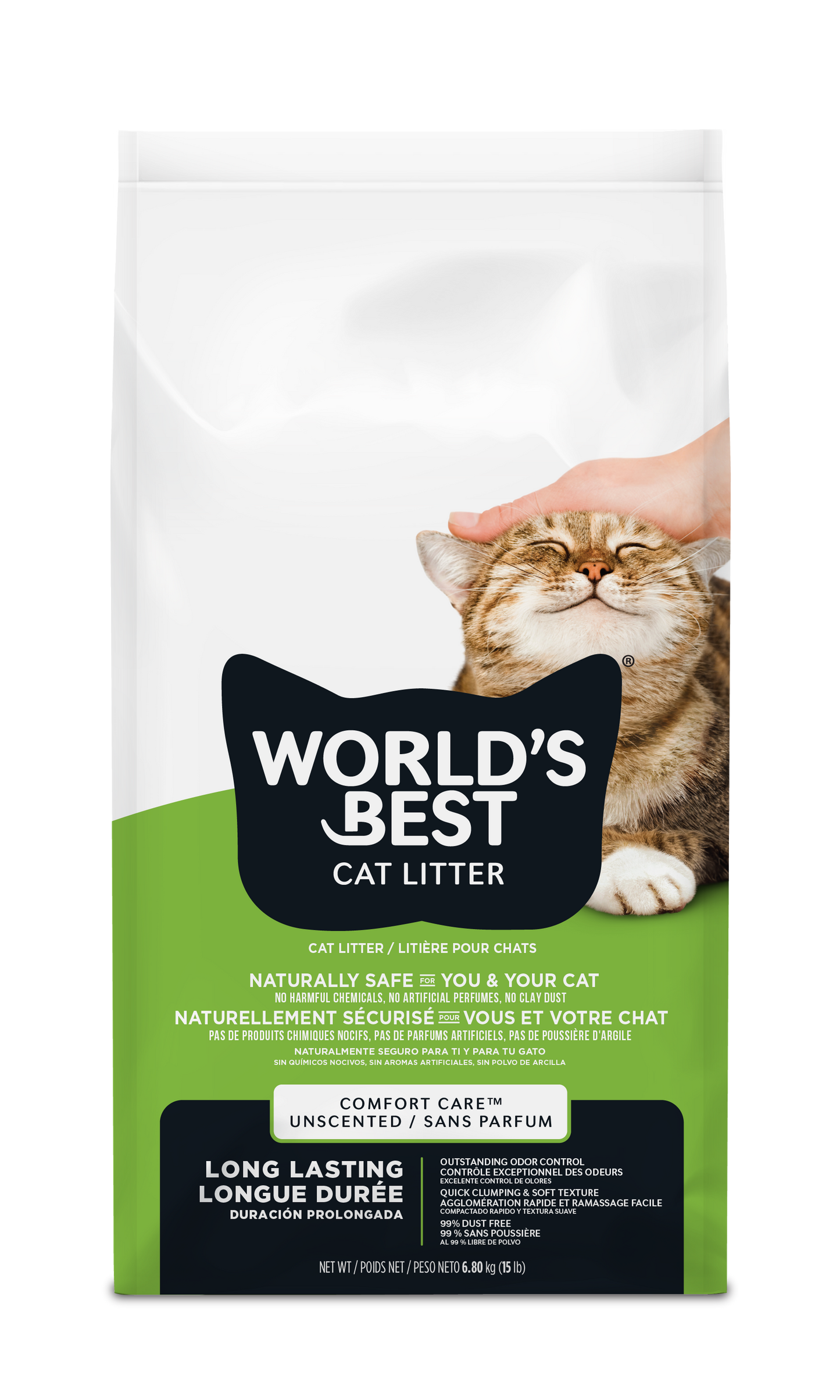 World's Best Cat Litter Comfort Care Fragrance Free – 6,8 kg