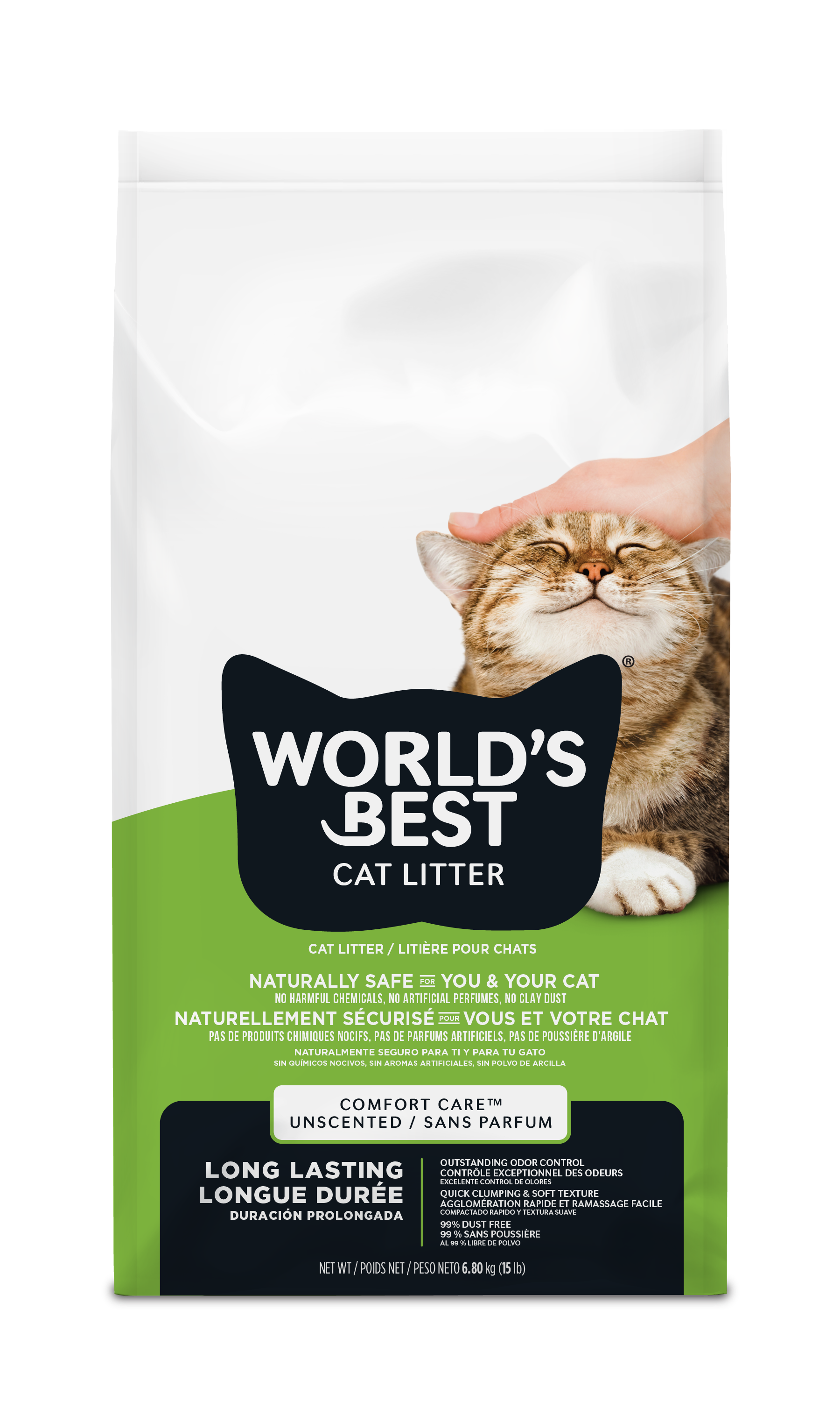 World's Best Cat Litter Comfort Care Fragrance Free – 6,8 kg