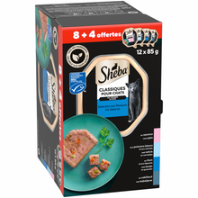 Sheba Classic Alu Paté Vis Selectie Multipack 12x85gr