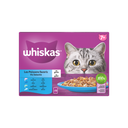 Whiskas Senior 7+ vis selectie in gelei 12x85gr maaltijdzakjes kattenvoer