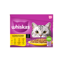 Whiskas Senior 7+ gevogelte selectie in saus 24x85gr maaltijdzakjes kattenvoer
